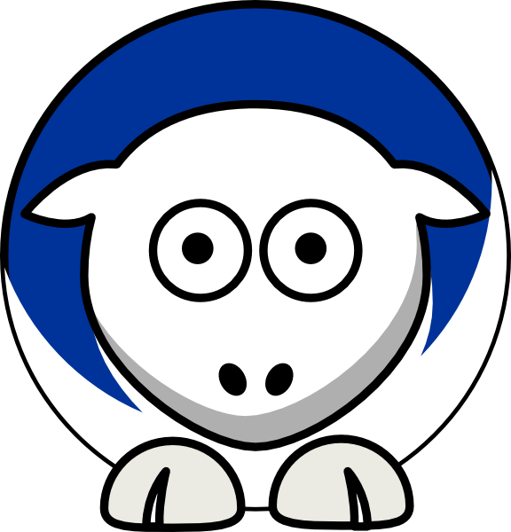 Yellow Sheep Clipart (576x600), Png Download
