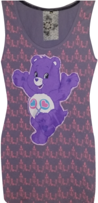 Pretty Disturbia Lilac Ant Dress Care Bear Applique - Active Tank (400x400), Png Download