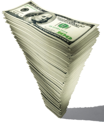 Pile Of Money Png Pin Pile Of Money With Paper Clip - Instant Income Strategies For Small Business (340x400), Png Download