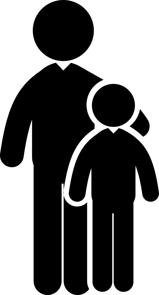 Adult And Child Males Comments - Man Pointing Icon Png (528x980), Png Download