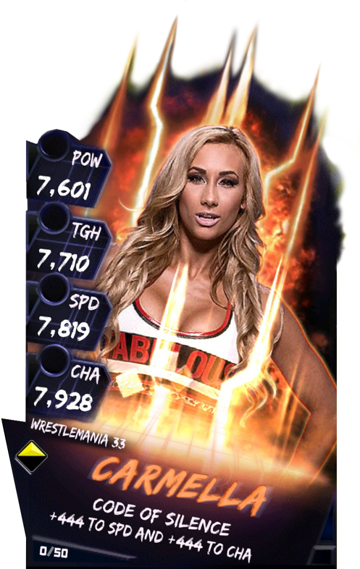Carmella S3 14 Wrestlemania33 Fusion - Wwe Supercard Fusion Wrestlemania 33 (733x1158), Png Download