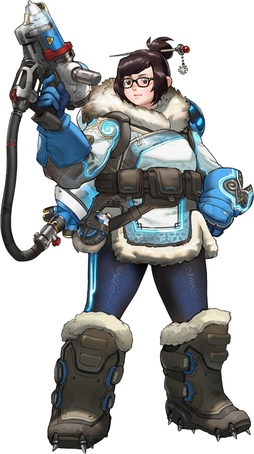 Mei-portrait - “ - Overwatch Characters (838x1500), Png Download