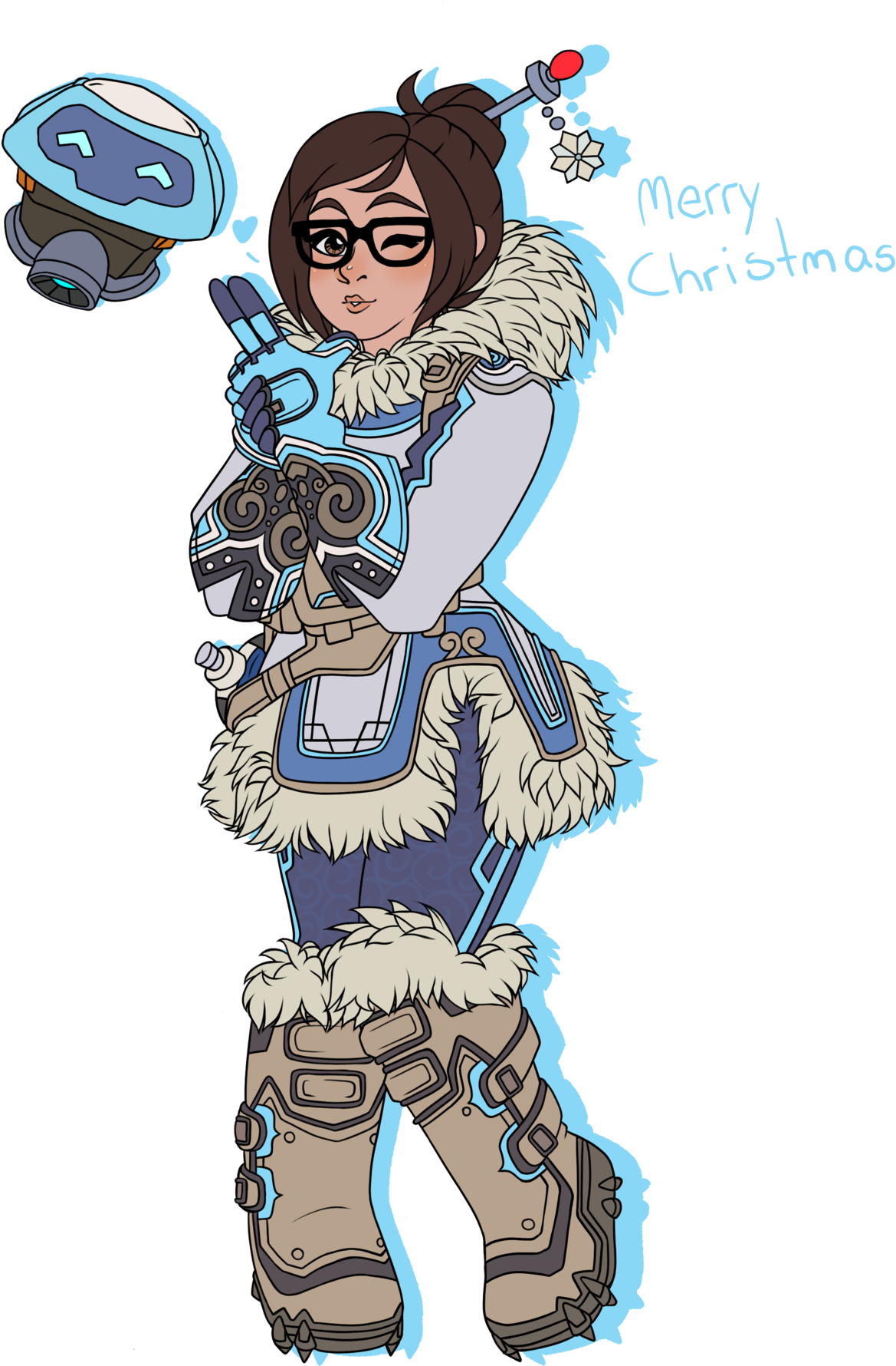Mei Overwatch By Cillias - Mei Overwatch Transparent (1280x1810), Png Download