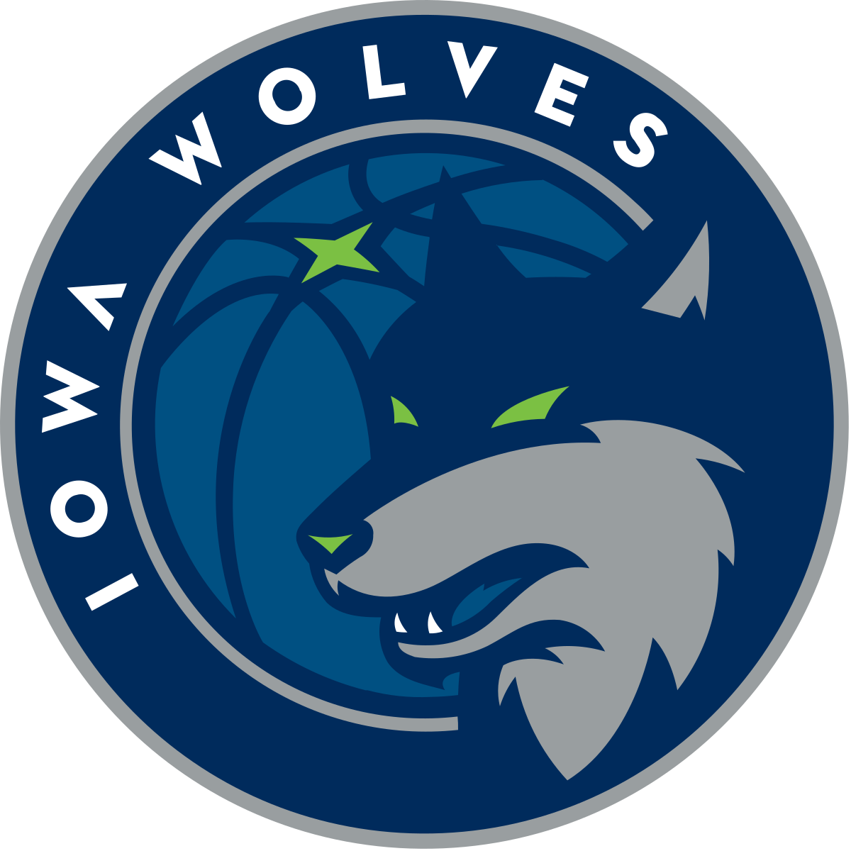 Iowa Wolves Logo (1200x1200), Png Download