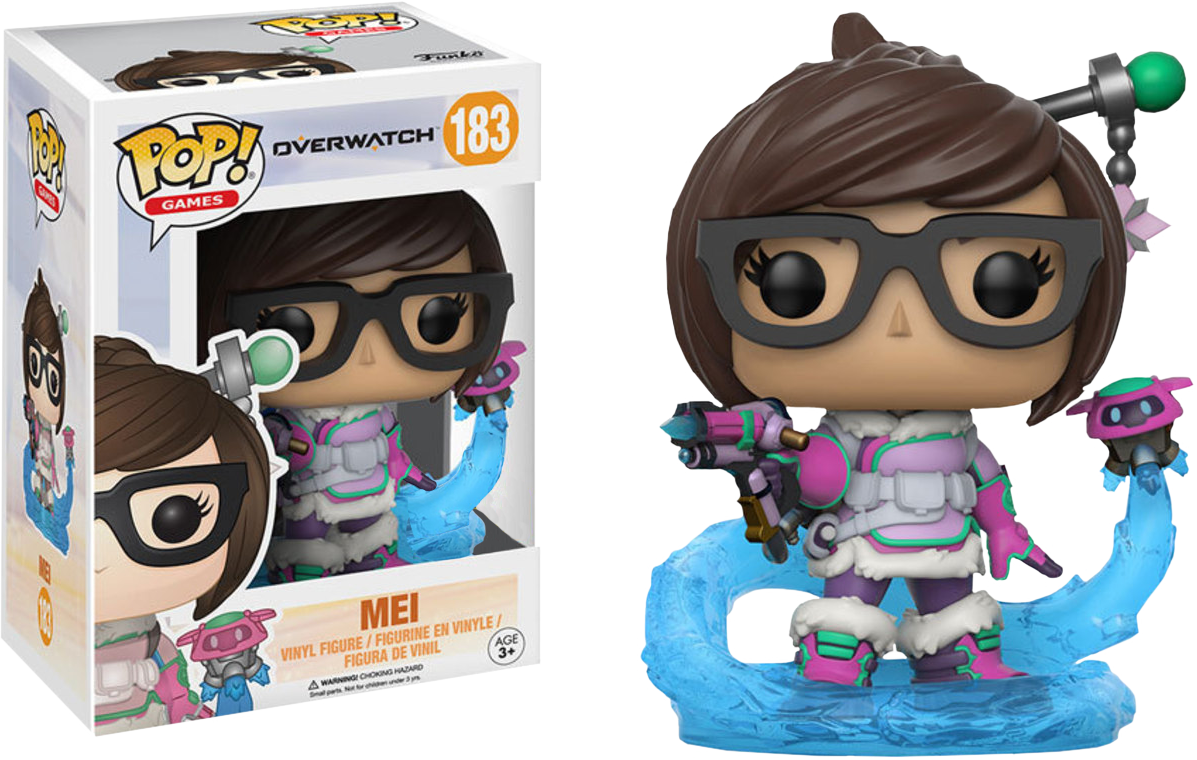 Mei Mid Blizzard Pop Vinyl Figure - Overwatch Mei Funko Pop (1197x760), Png Download