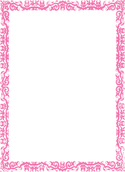 Pink Border Frame Png Photos - Black And White Border Frames (432x593), Png Download