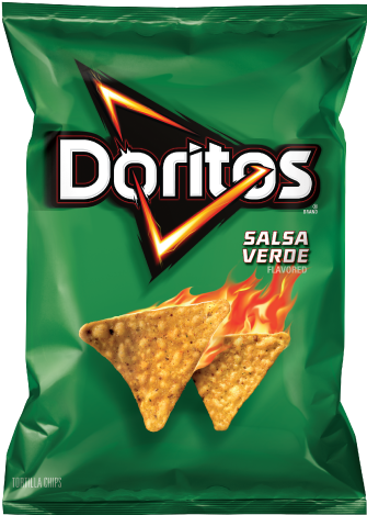 Doritos - Doritos Tortilla Chips, Salsa Verde Flavored - 11 Oz (334x483), Png Download