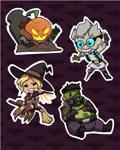 Overwatch Events Stickers - Cartoon (500x500), Png Download
