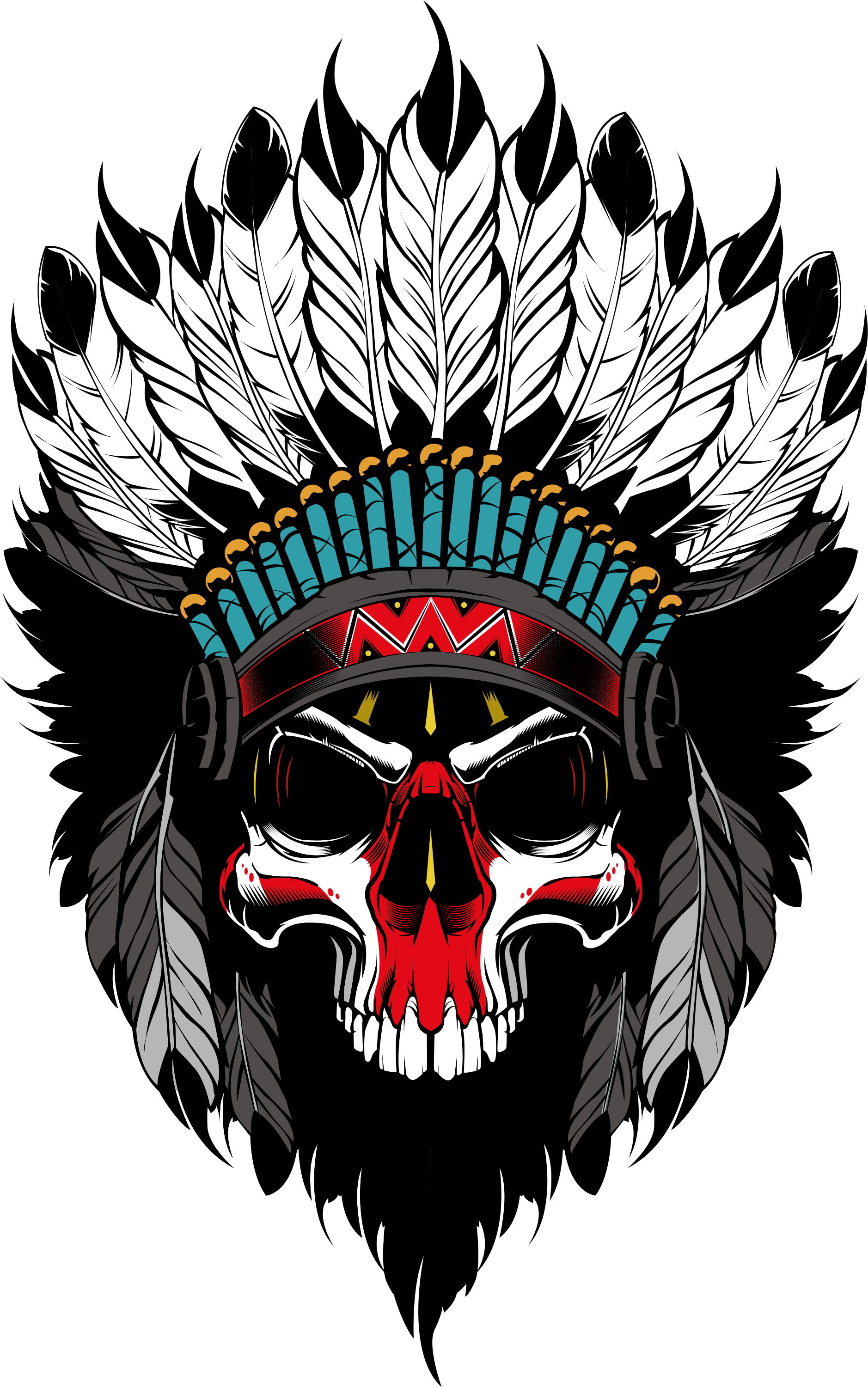 Astronaut Vector Skull - Blackfoot: Southern Native Cd (1890x3000), Png Download