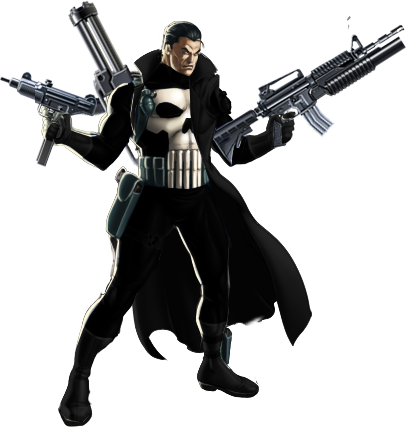 Punisher Trenchcoat Ios - Marvel Punisher Png (407x427), Png Download