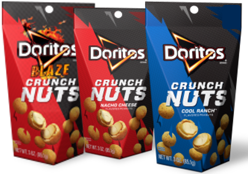 Doritos Crunch Nuts - Doritos Chilli Heatwave Sharing Tortilla Crisps (522x373), Png Download