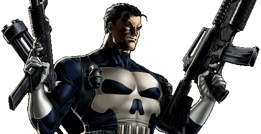 Punisher Dialogue 1 - Punisher Marvel Avengers Alliance (525x270), Png Download