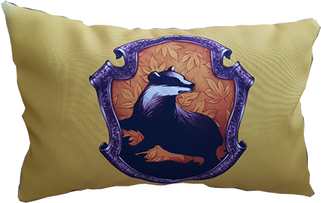 Hufflepuff Pillow - Hufflepuff Crest High Resolution (500x375), Png Download