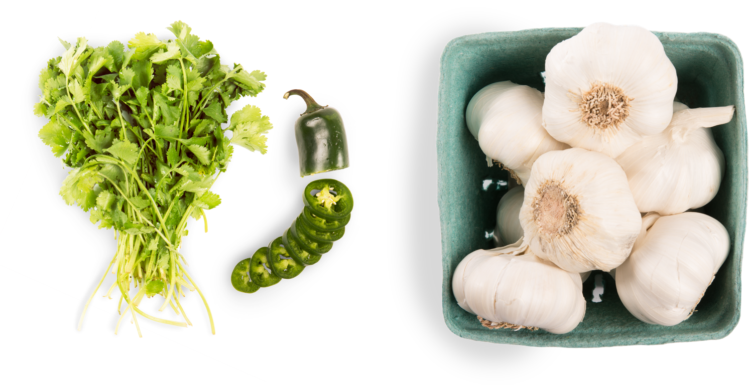 Organic Chopped Garlic, Organic Chopped Cilantro, Organic (1492x768), Png Download