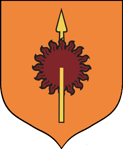 Martell Mini Shield - House Martell Logo Png (395x480), Png Download