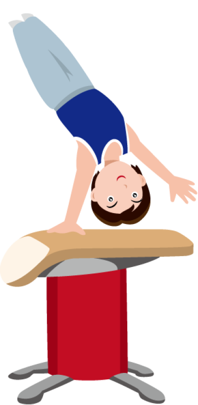 Gymnastics Clipart Halloween Free On Dumielauxepices - Gymnastics Clipart Vault (308x631), Png Download