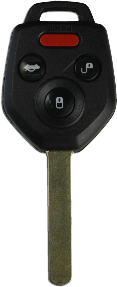 Lost Subaru Impreza Car Key - Keyecu Uncut Remote Key Fob 3 Button 433mhz 4d60 Chip (932x1030), Png Download