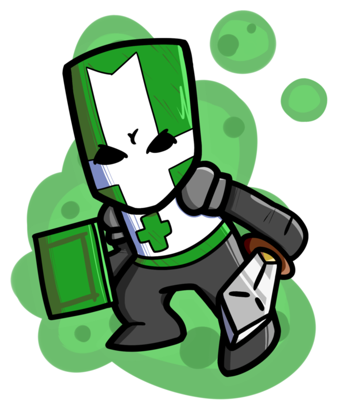 Green Knight - Castle Crashers Green Knight Png (894x894), Png Download
