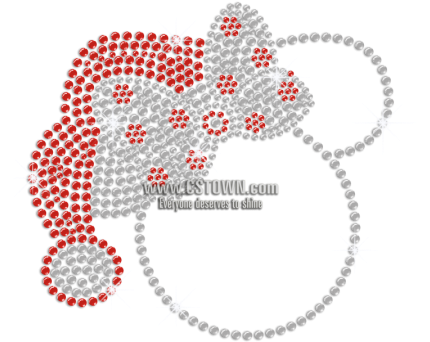 Bling Santa Mickey Mouse Iron-on Rhinestone Transfer - Logo Grands Sites Occitanie (450x450), Png Download