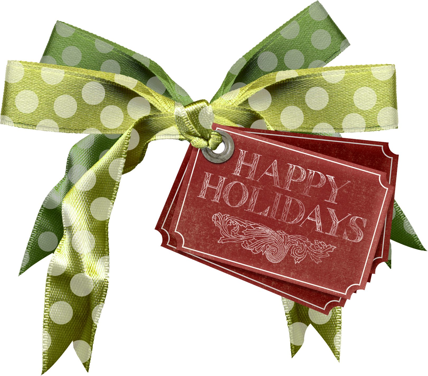 Happy Holidays - Adelante Live - Happy Holidays Ribbon Png (1620x1423), Png Download