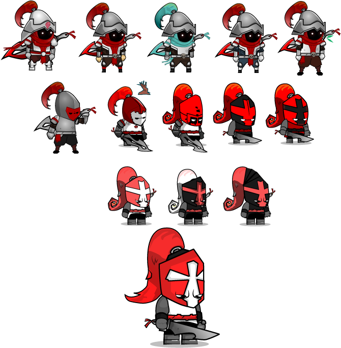 Attachments - - Castle Crashers Concept Art (740x738), Png Download