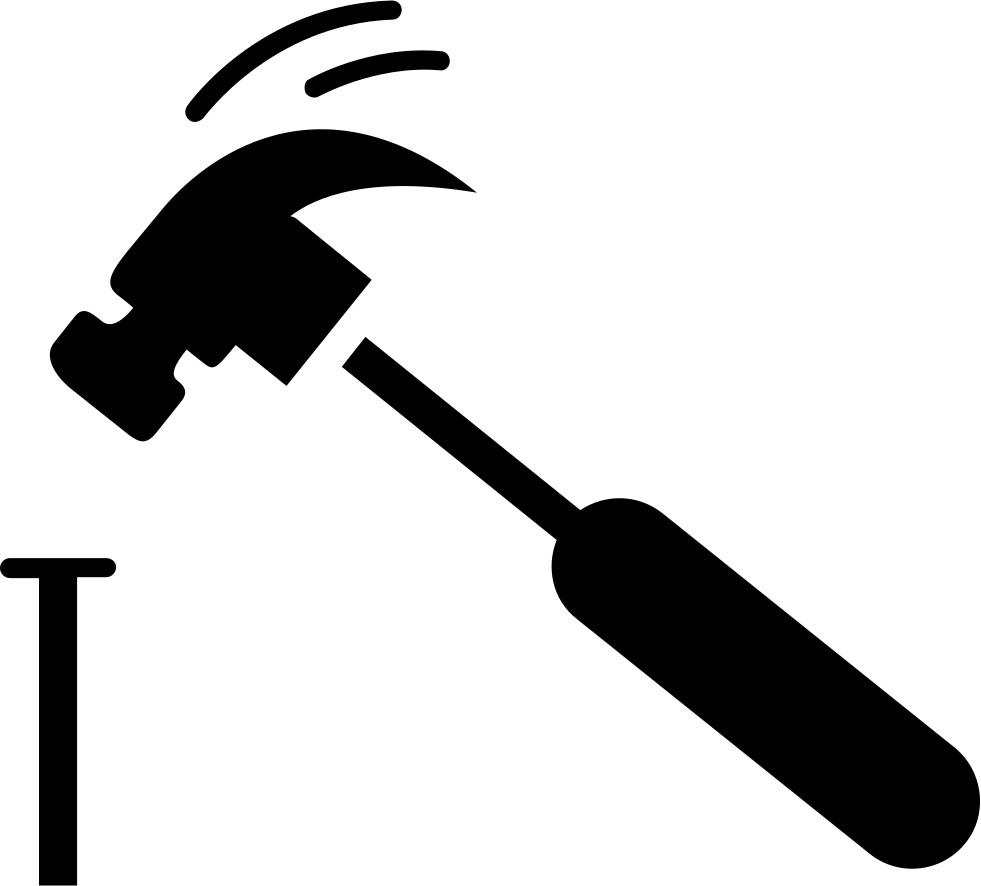 Png File Svg - Hammer And Nail Png (981x886), Png Download