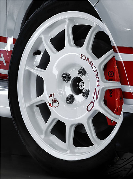 Genuine Abarth Assetto Corse Oz Racing Wheels Set Of - Fiat 500 Abarth (600x600), Png Download