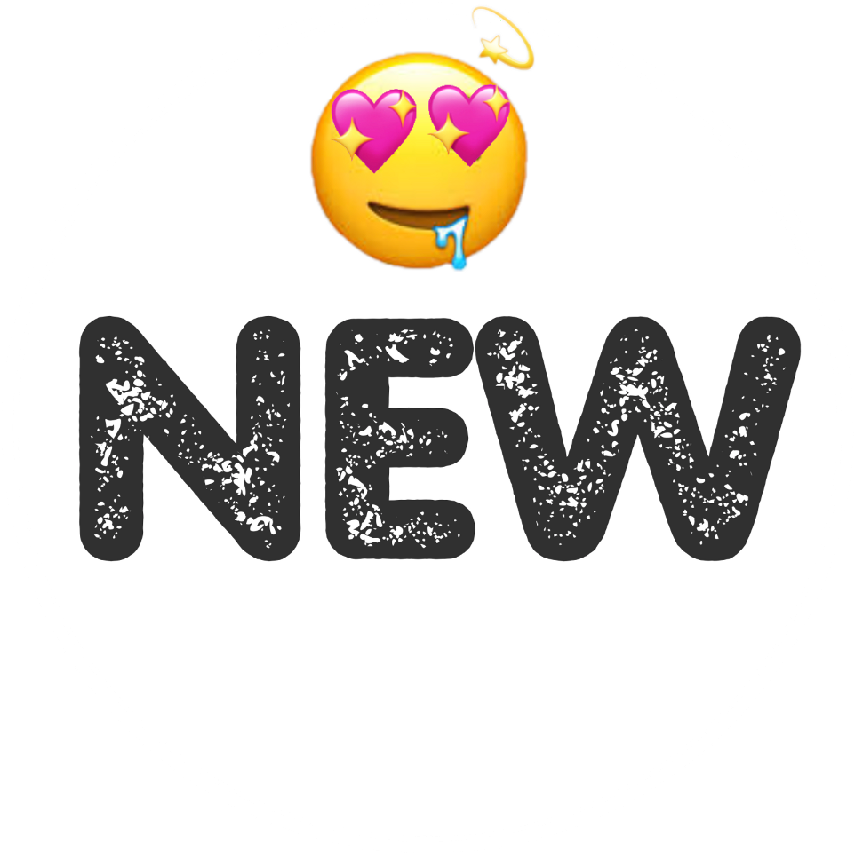 Logo New Emoji Sticker Hearts Drooling Glitter Black - Circle (1024x1072), Png Download