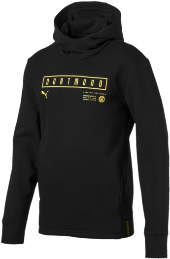 Puma Borussia Dortmund Fan Hoody - Puma (550x654), Png Download