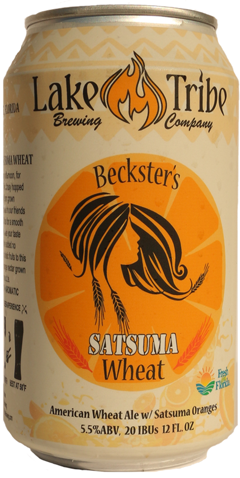Lake Tribe Beckster's Satsuma Wheat - Lake Tribe Brewing Company (538x1028), Png Download