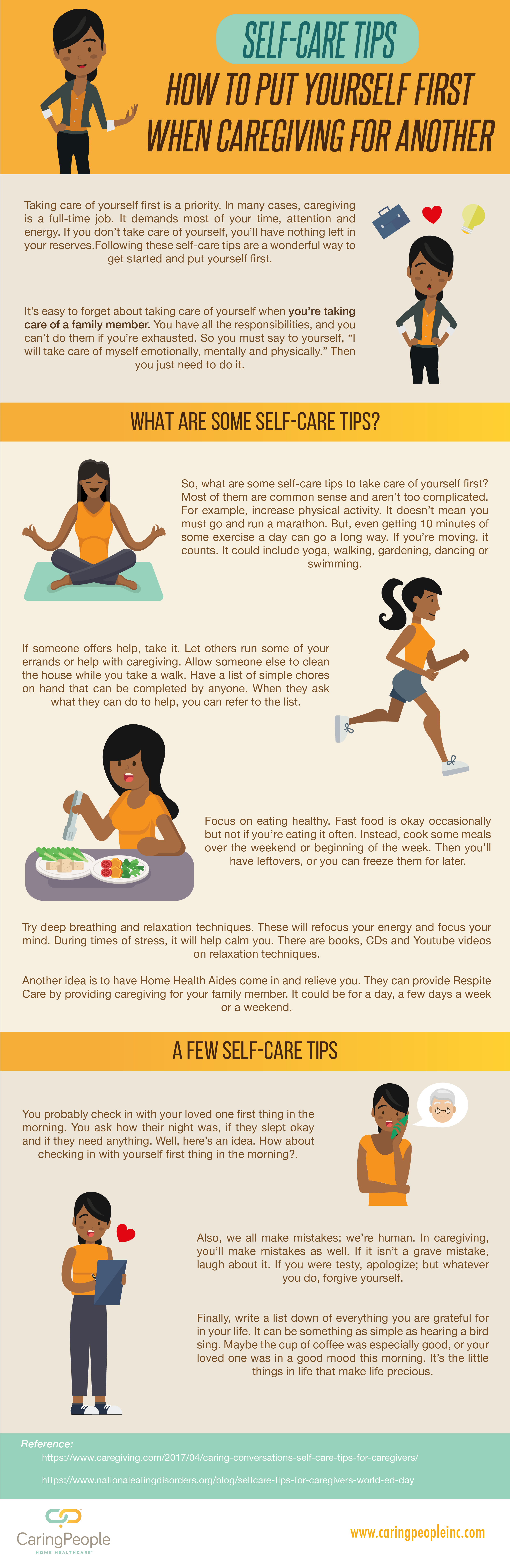 Self Care Tips For Caregivers Infographic - Self Care Tips For Caregivers (2482x7632), Png Download