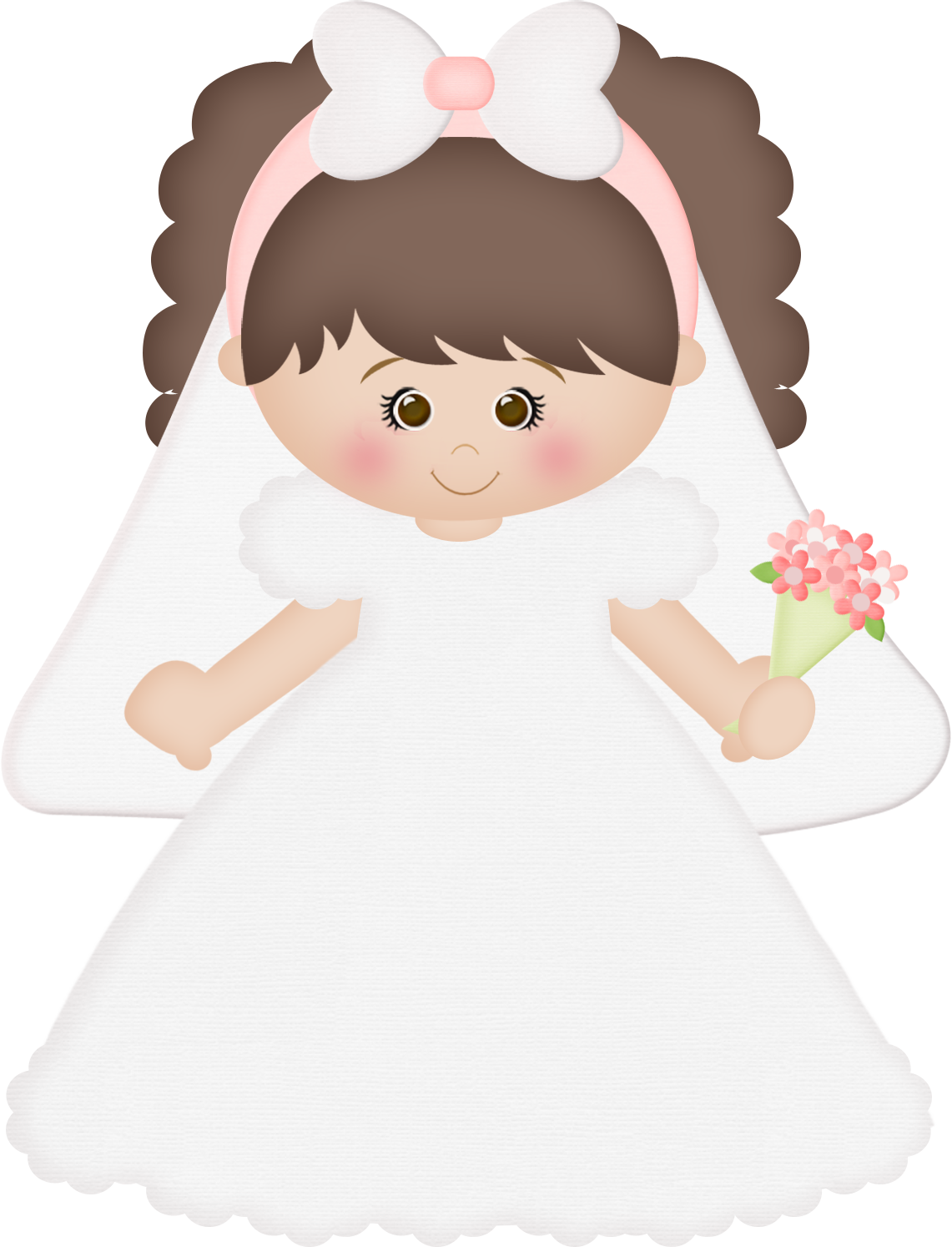 Casamento Girl Clipart, Clip Art Pictures, First Communion, - Wedding (1141x1494), Png Download