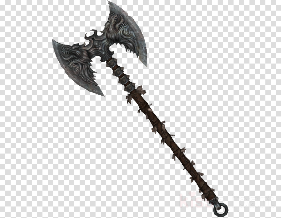 Download Skyrim All Battle Axes Clipart The Elder Scrolls - Clavicus Vile Axe (900x700), Png Download