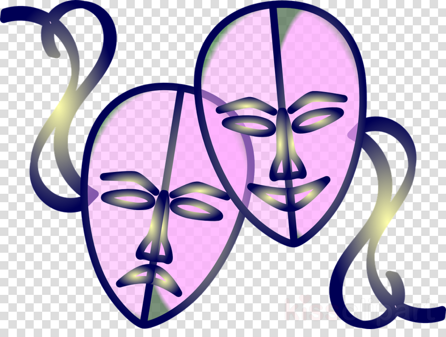 Download Mascaras Teatro Com Fundo Transparente Clipart - Mask (900x680), Png Download