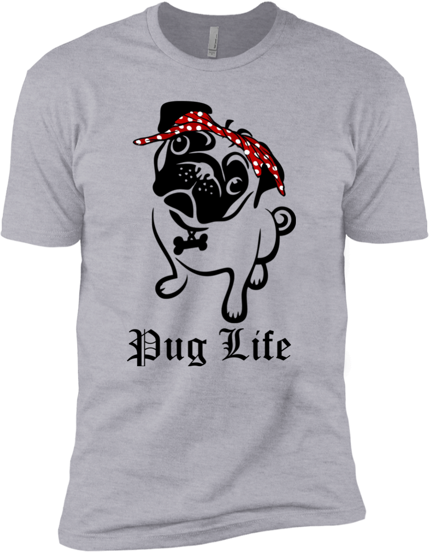 Pug Life - Left Chest Logo Shirt (1155x1155), Png Download