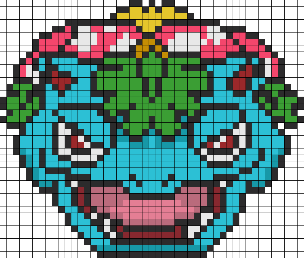 Pokemon Battle Trozei Venusaur - Pärlplatta Venusaur (988x841), Png Download