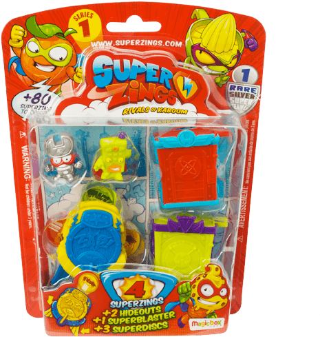 Blister 4 Pack - Superzings Serie 1 Blister (600x600), Png Download