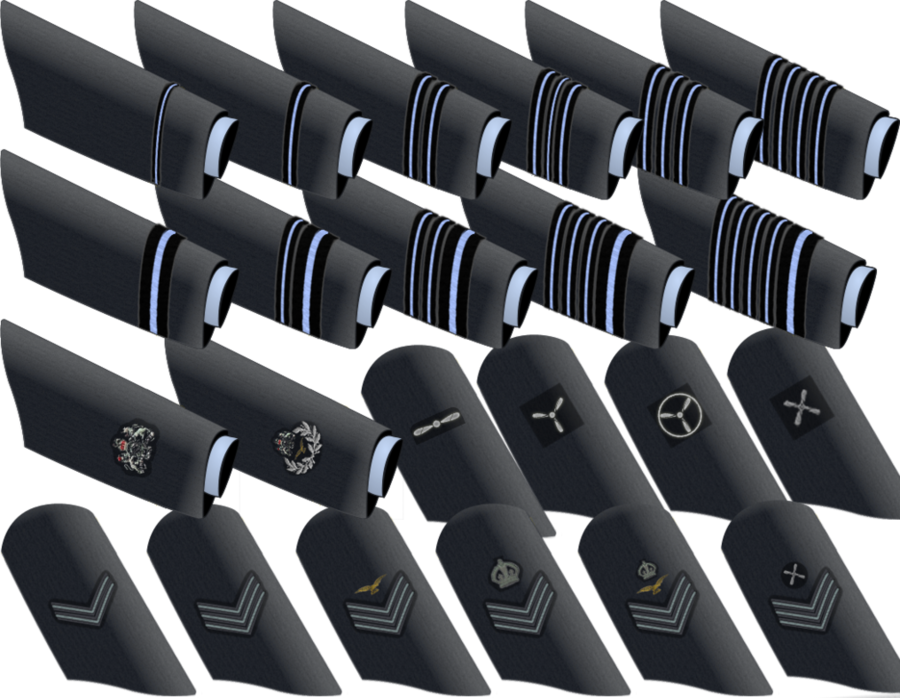 Download Raf Ranks Ww2 Clipart United States Air Force - Royal Air Force Ranking (900x698), Png Download