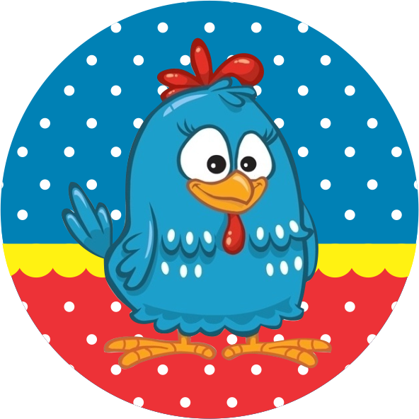 Galinha Pintadinha Png - Adesivo Turma Da Galinha Pintadinha (592x592), Png Download