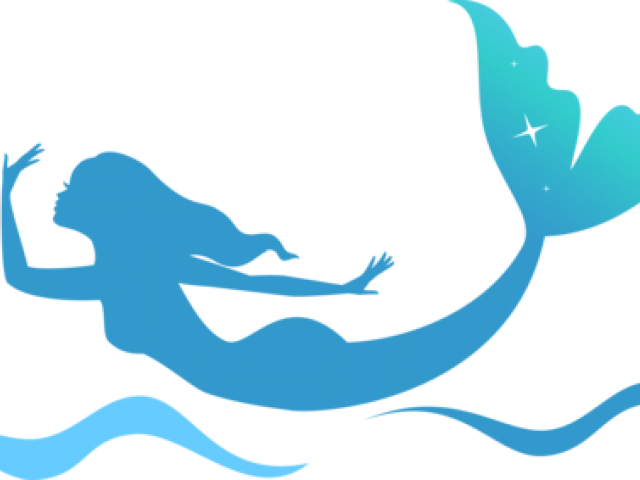 Mermaid Tail Clipart Aqua - Mermaid Vector (640x480), Png Download