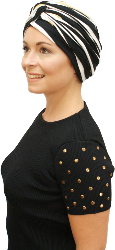 Stylish Turban Hat For Day Wear Or Evening - Fashion (667x1000), Png Download