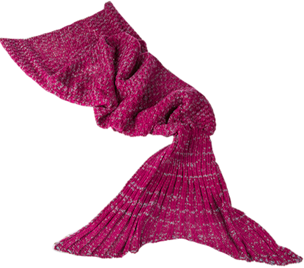 Mermaid Blanket Magenta - Blanket (600x529), Png Download