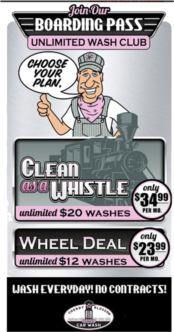 Monthly Plans & Wash Options - Cartoon (870x1218), Png Download
