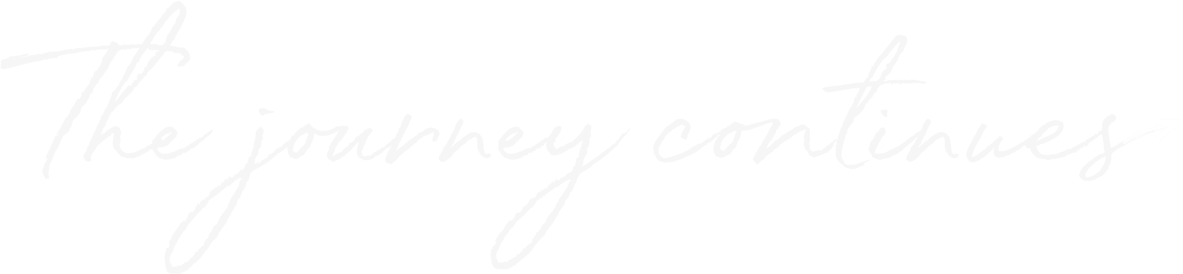 The Journey Continues - Calligraphy (2500x615), Png Download