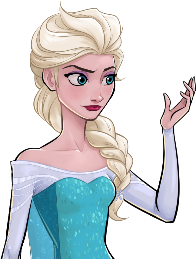 Dialogue-elsa 373 Kb - Cartoon (854x854), Png Download