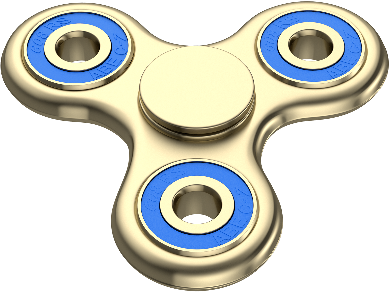 Fidget Spinner Anti Anxiety Gold Reliefing Stress Toy - Led Fidget Spinner Amazon (1600x1600), Png Download