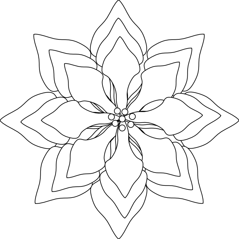 Peace Symbol Peace Sign Flower 58 Black White Line - Islamic Coat Of Arms (777x777), Png Download