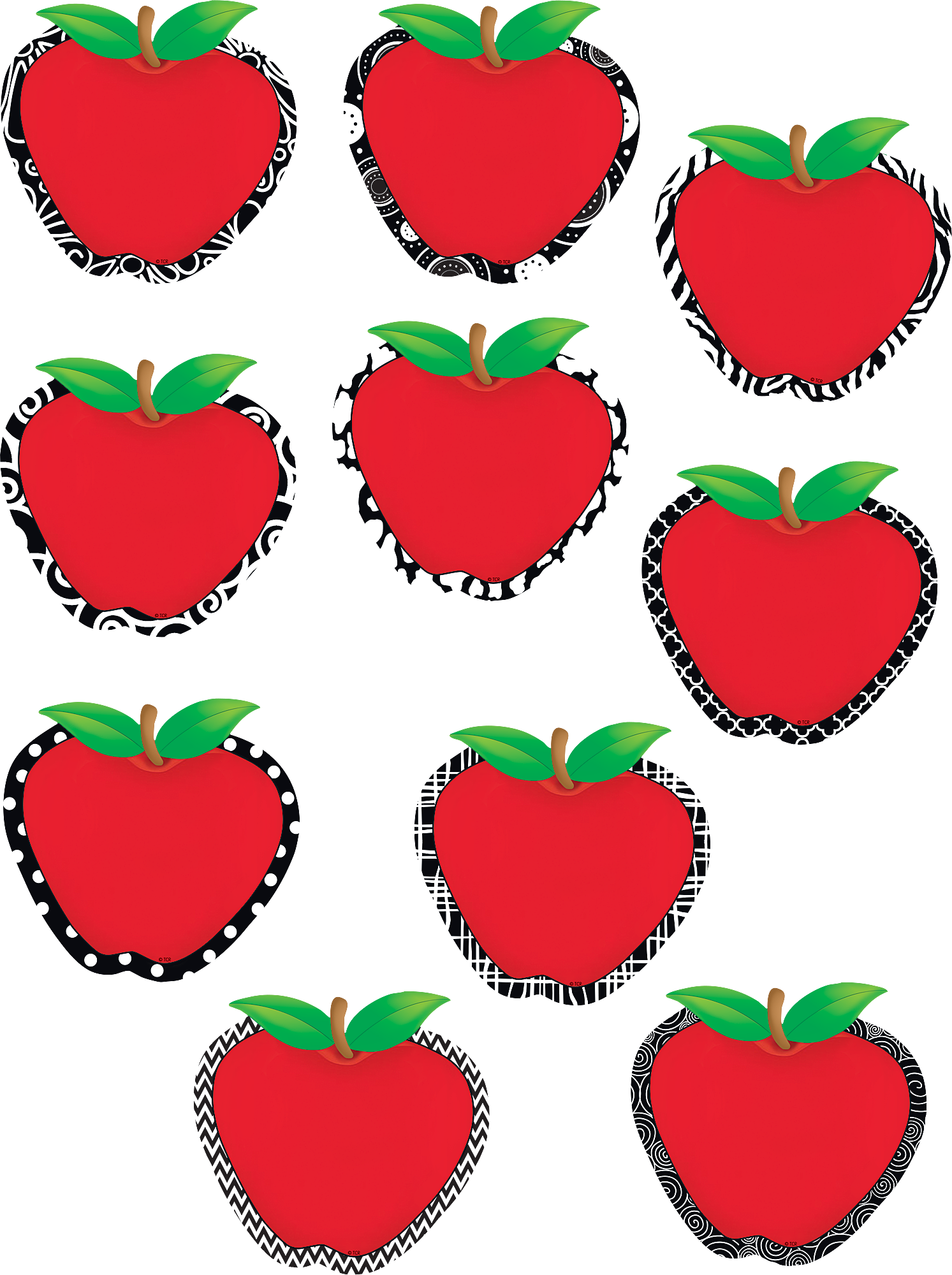 Teacher Created Resources Tcr5484 Fancy Apples Mini (1493x2000), Png Download