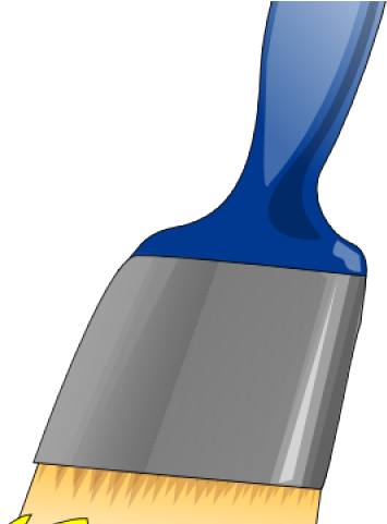 Blue Paint Brush Clip Art (640x480), Png Download
