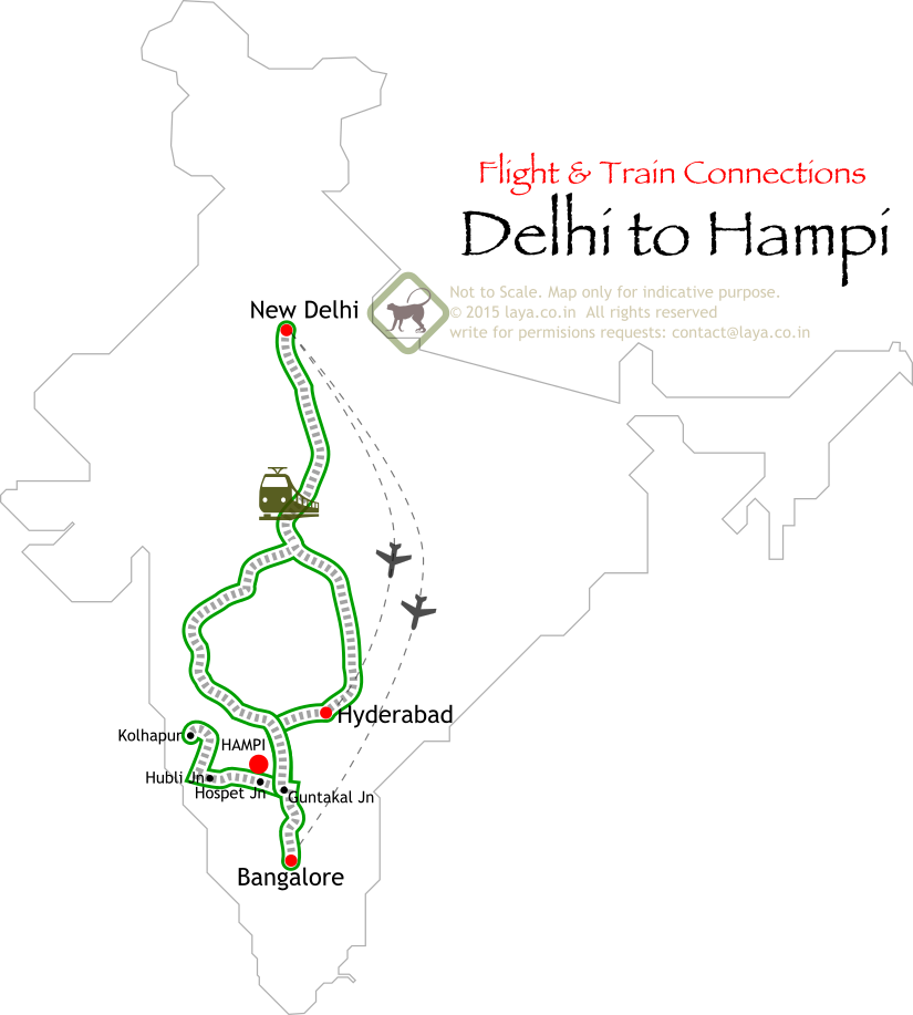 Delhi To Hampi Train Routes - Hampi (825x917), Png Download